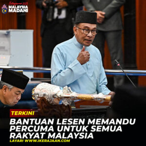 Permohonan Lesen Memandu Percuma Untuk Rakyat Kini Dibuka