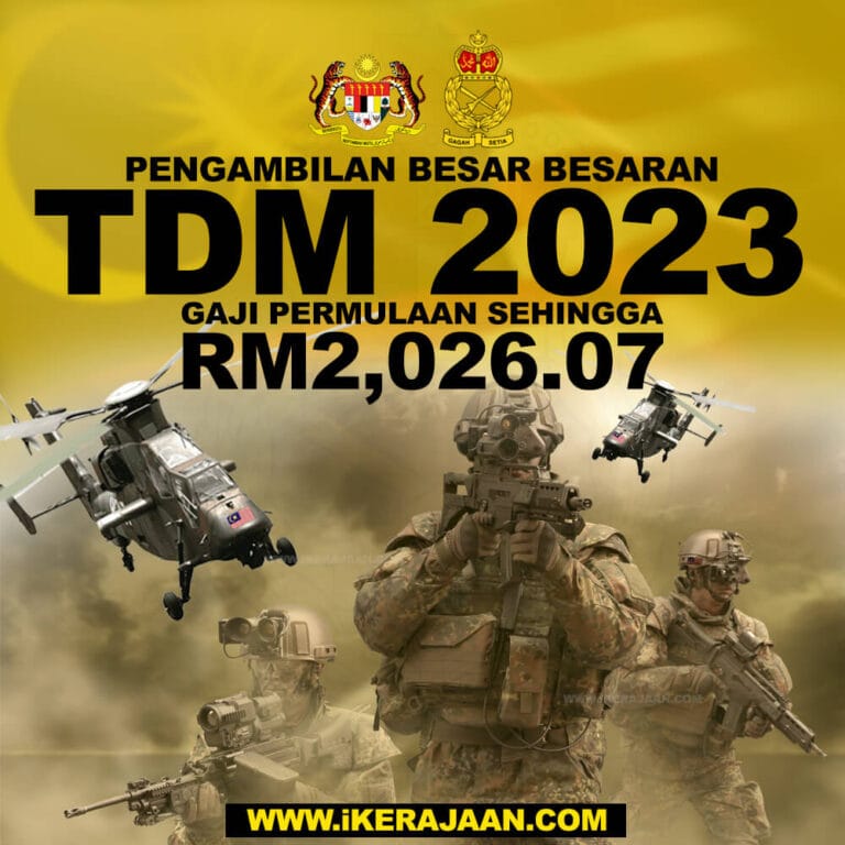 RASMI : TDM Buka Pengambilan Besar-Besaran Tahun 2023