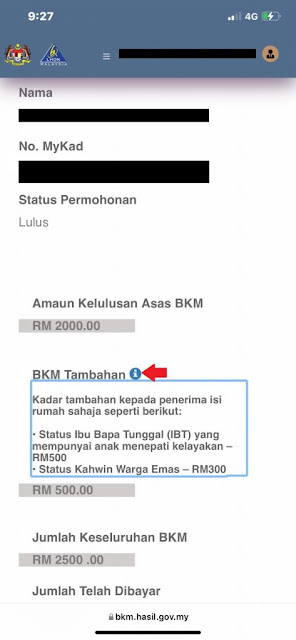 Tarikh Bayaran BKM