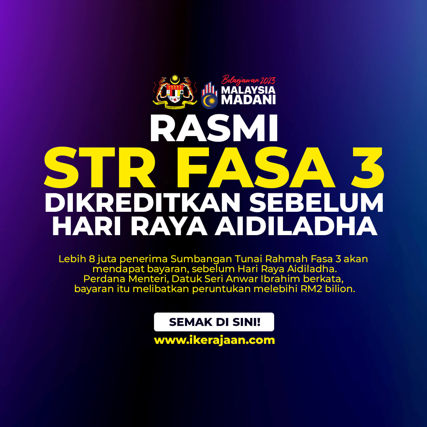 STR Fasa 3 Dikreditkan