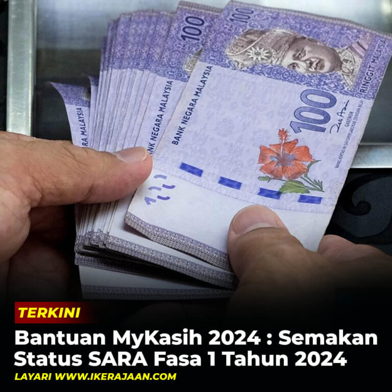 Bantuan Mykasih Semakan Status Sara Fasa