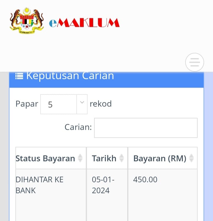 Bantuan JKM Februari 2024