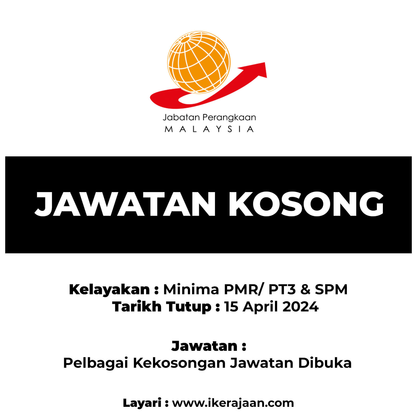 Jawatan Kosong Terkini Jabatan