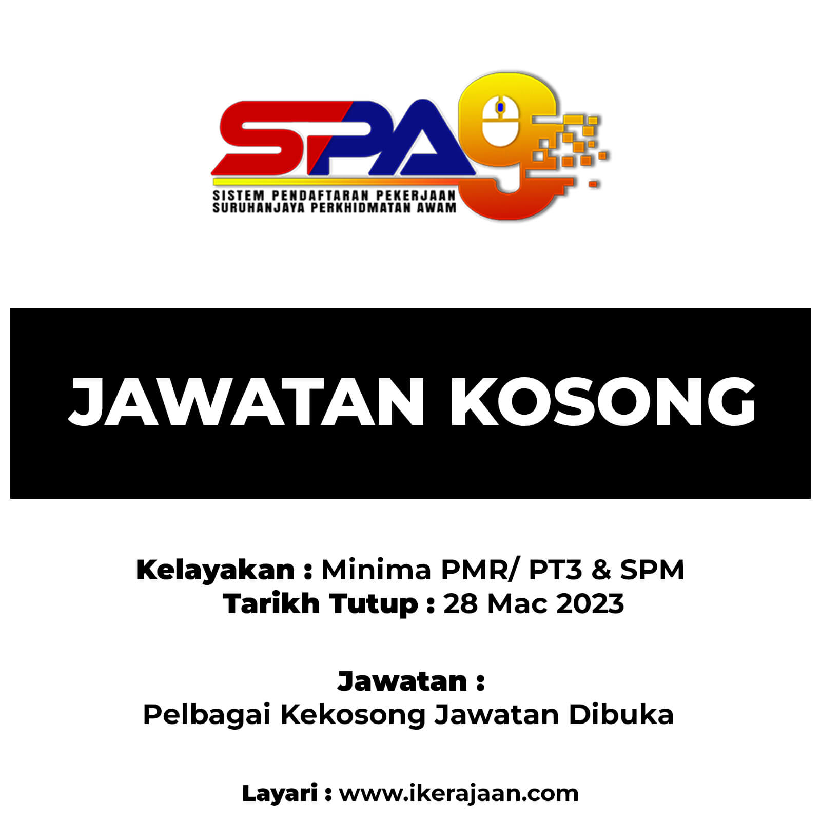 Jawatan Kosong Terkini SPA