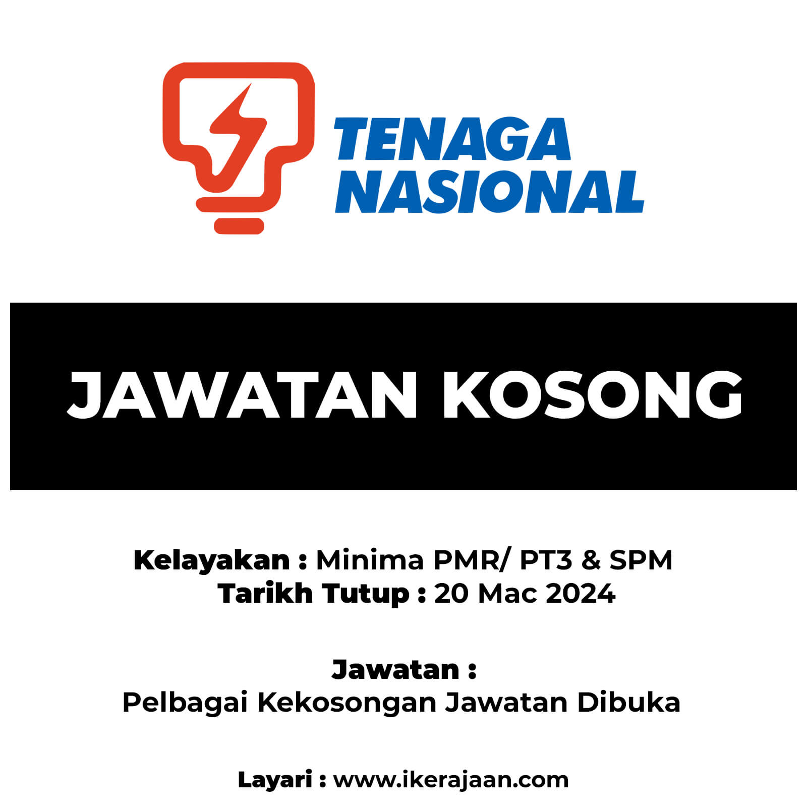 Jawatan Kosong Terkini TNB