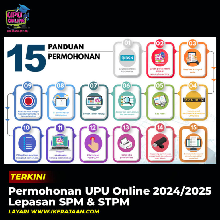 Permohonan UPU Online 2024/2025 Lepasan SPM & STPM