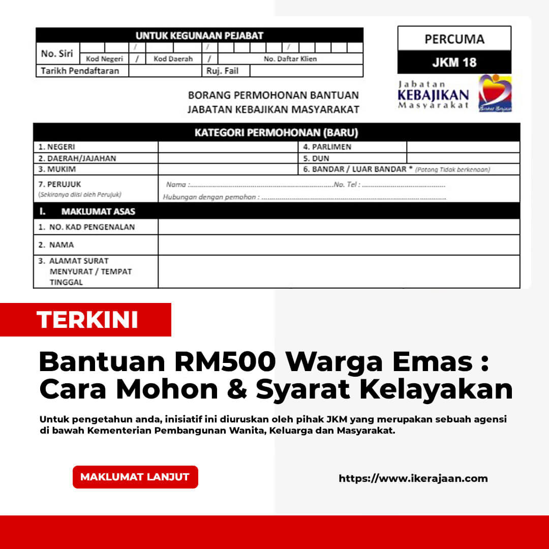 Bantuan RM500 Warga Emas