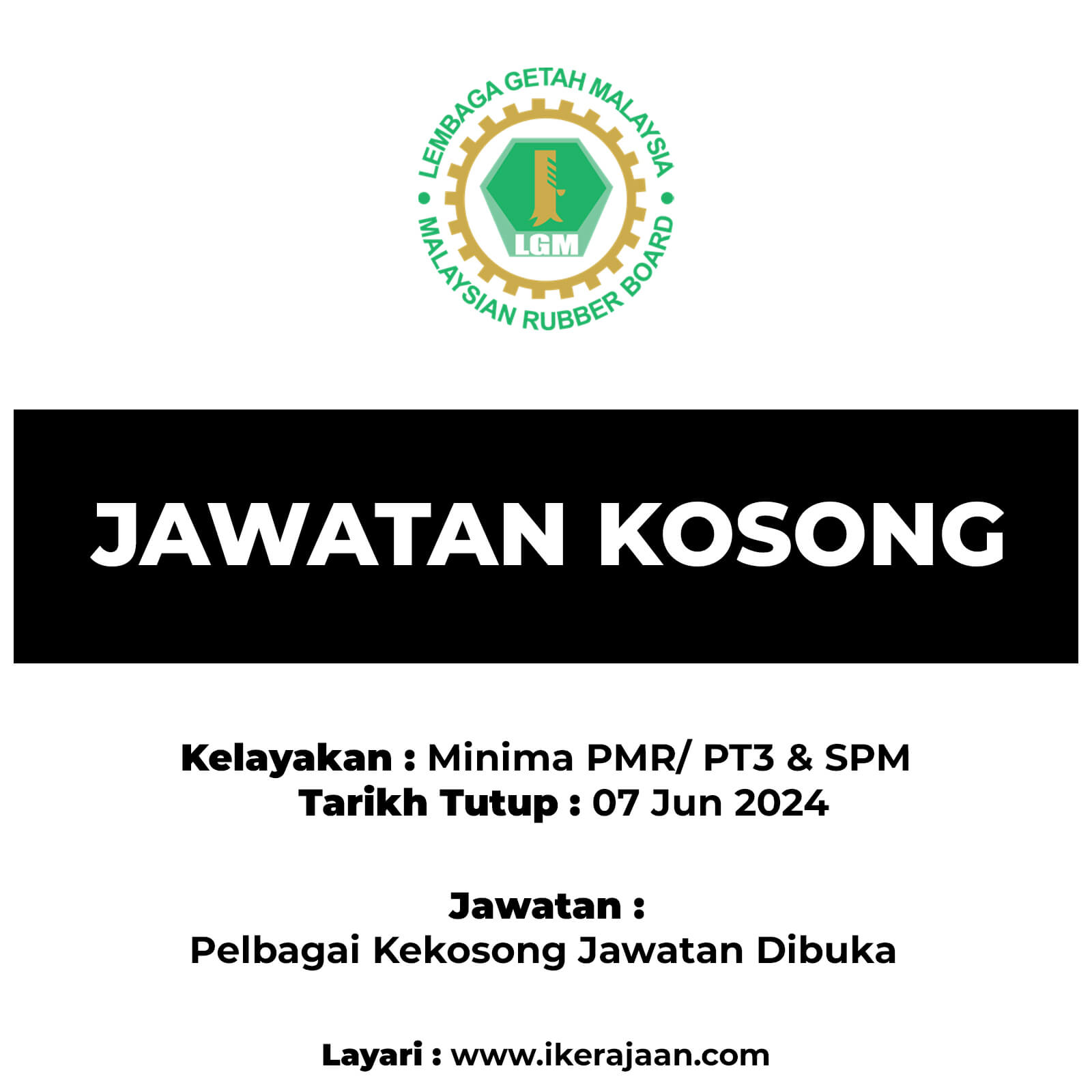 Jawatan Kosong 2024 LGM