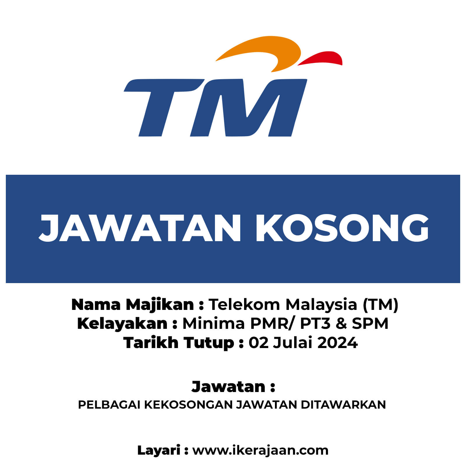 Jawatan Kosong Terkini Telekom