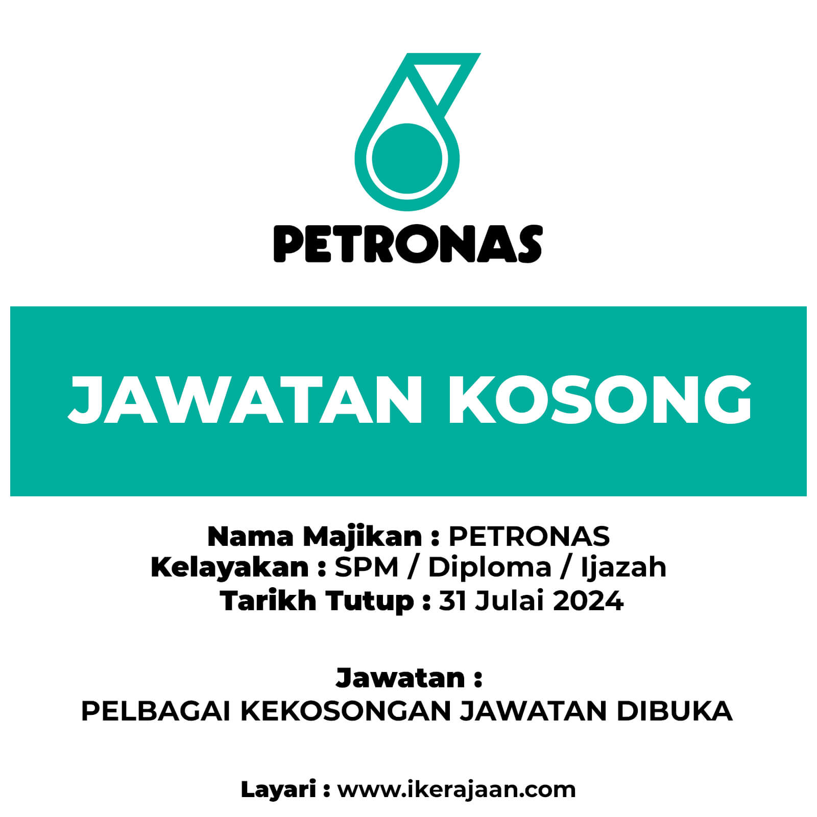 Jawatan Kosong PETRONAS :