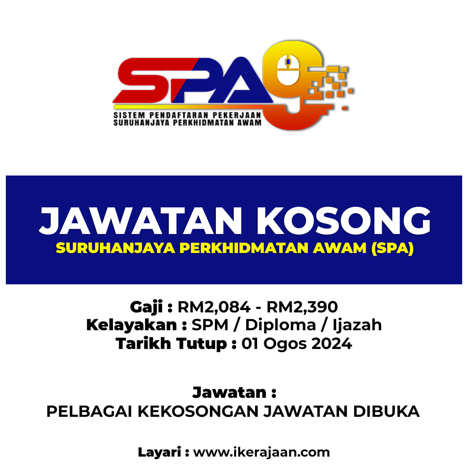 Jawatan Kosong SPA Seluruh