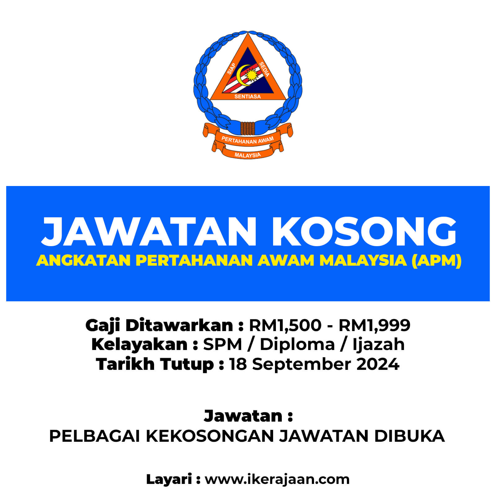 Jawatan Kosong APM