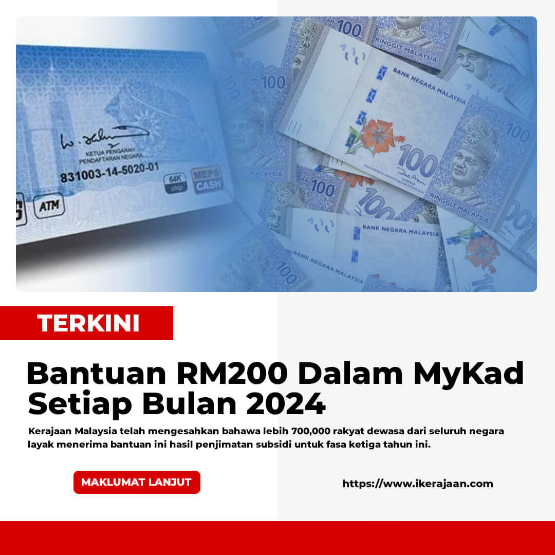 Bantuan RM200 Dalam MyKad