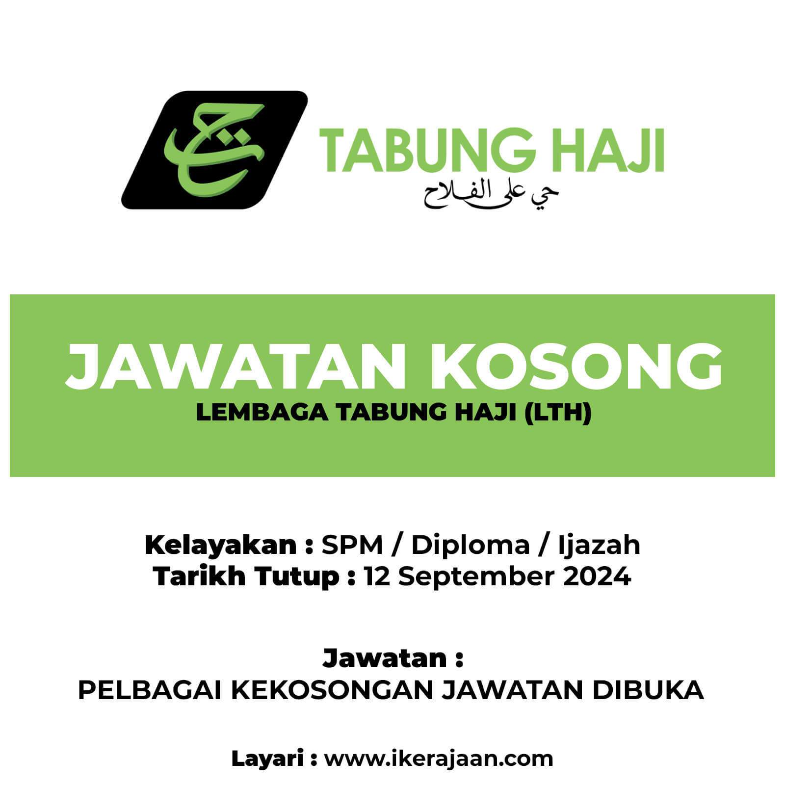 Jawatan Kosong Terbuka LTH