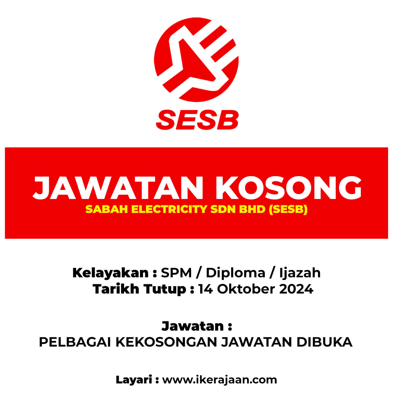 Jawatan Kosong SESB