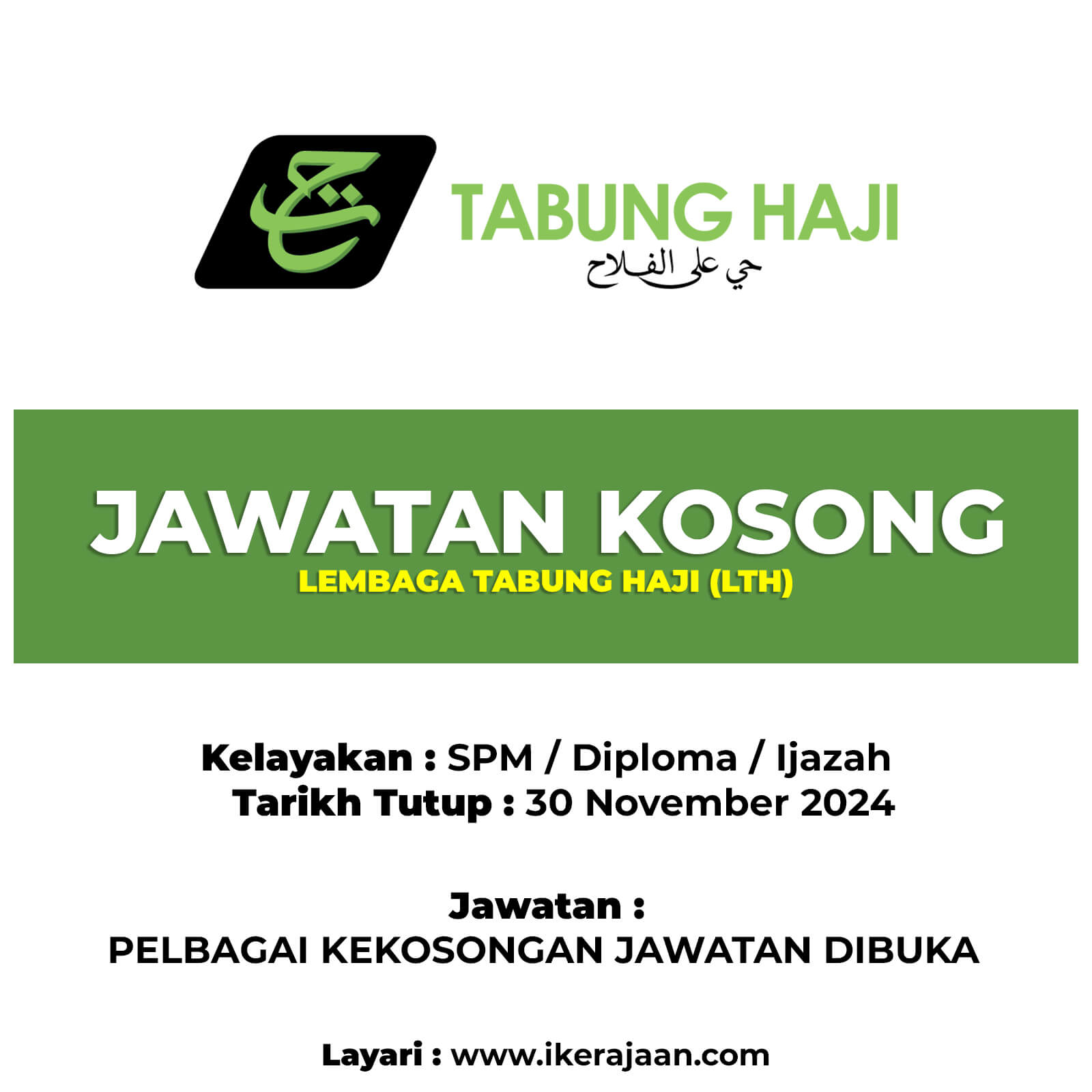 Jawatan Terkini Lembaga Tabung