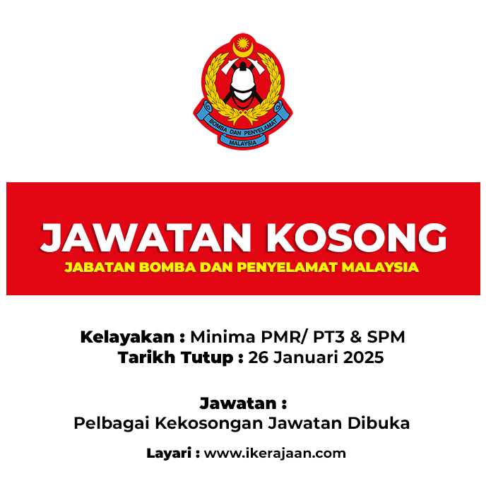 Jawatan Kosong 2025 Bomba