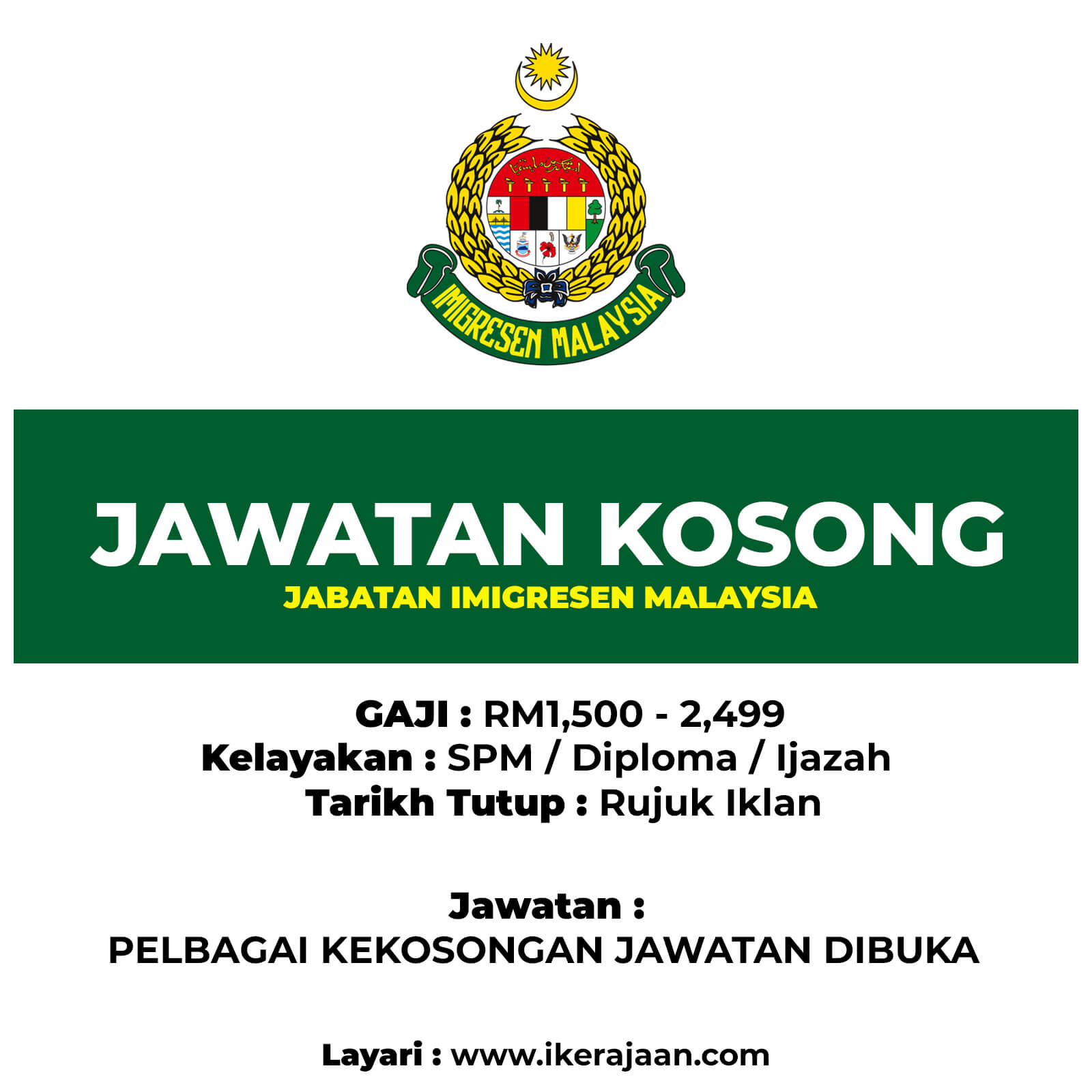 Jawatan Kosong 2025 Jabatan