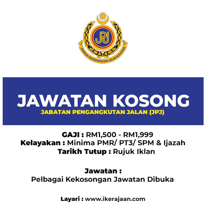 Jawatan Kosong Jabatan Pengangkutan